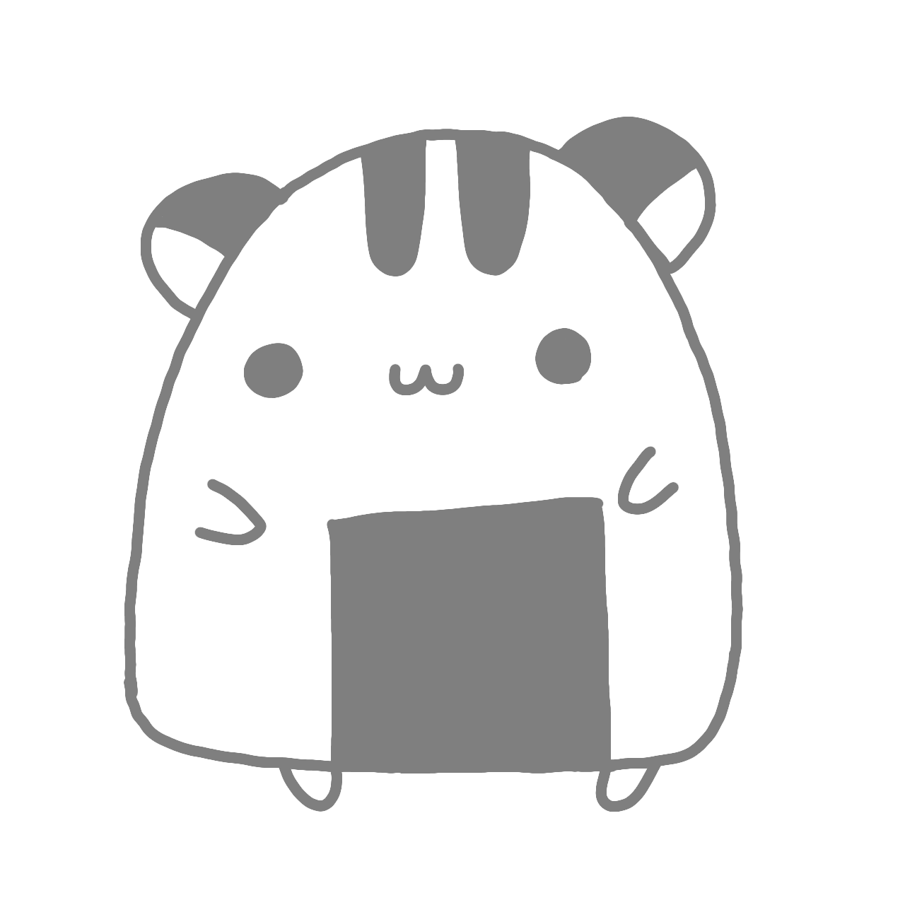 No.1 おにぎりなのか ハムスターなのか「おにはむ」