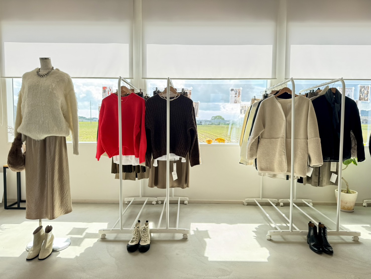 田んぼの真ん中で「似合うを探す展示会」