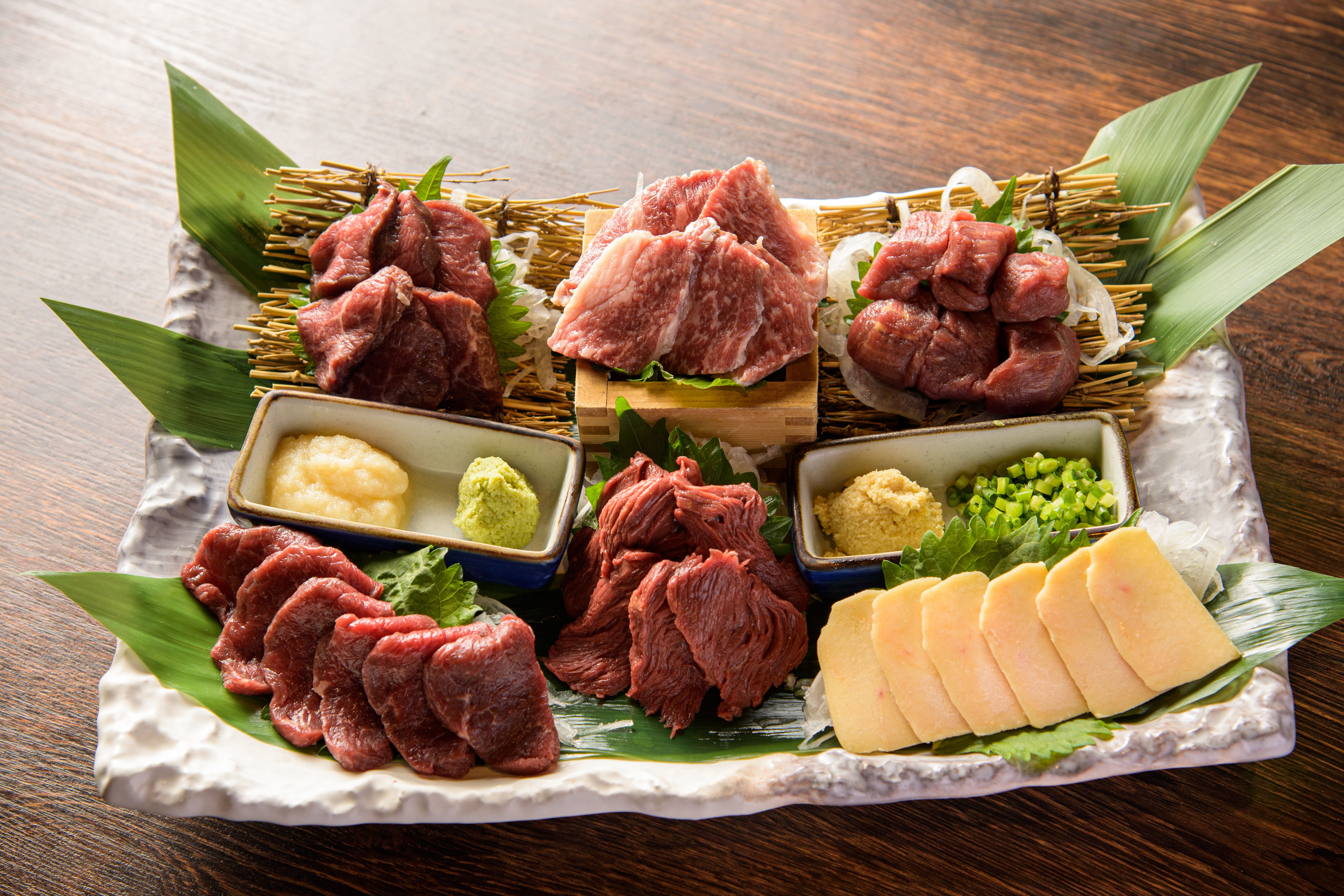 お召し上がり方～馬刺し盛り合わせセット（6種）～