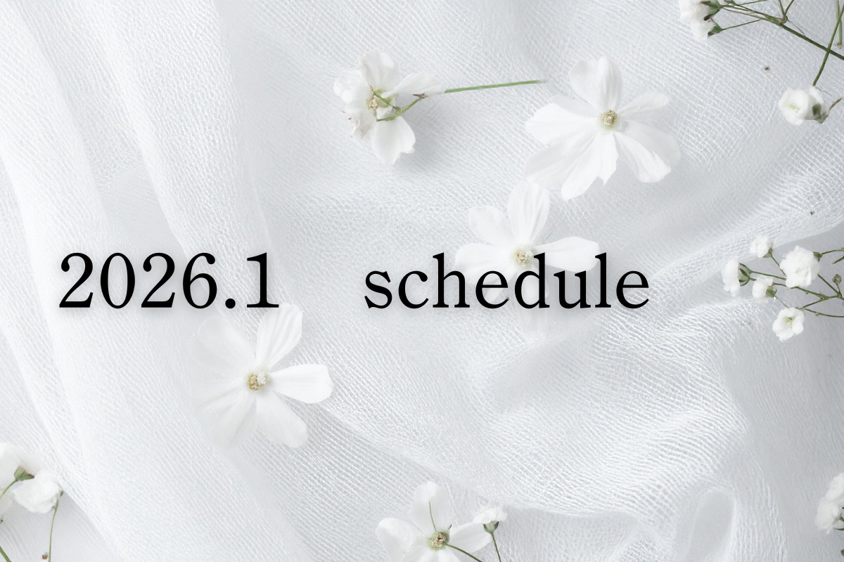 2026年1月：スケジュール