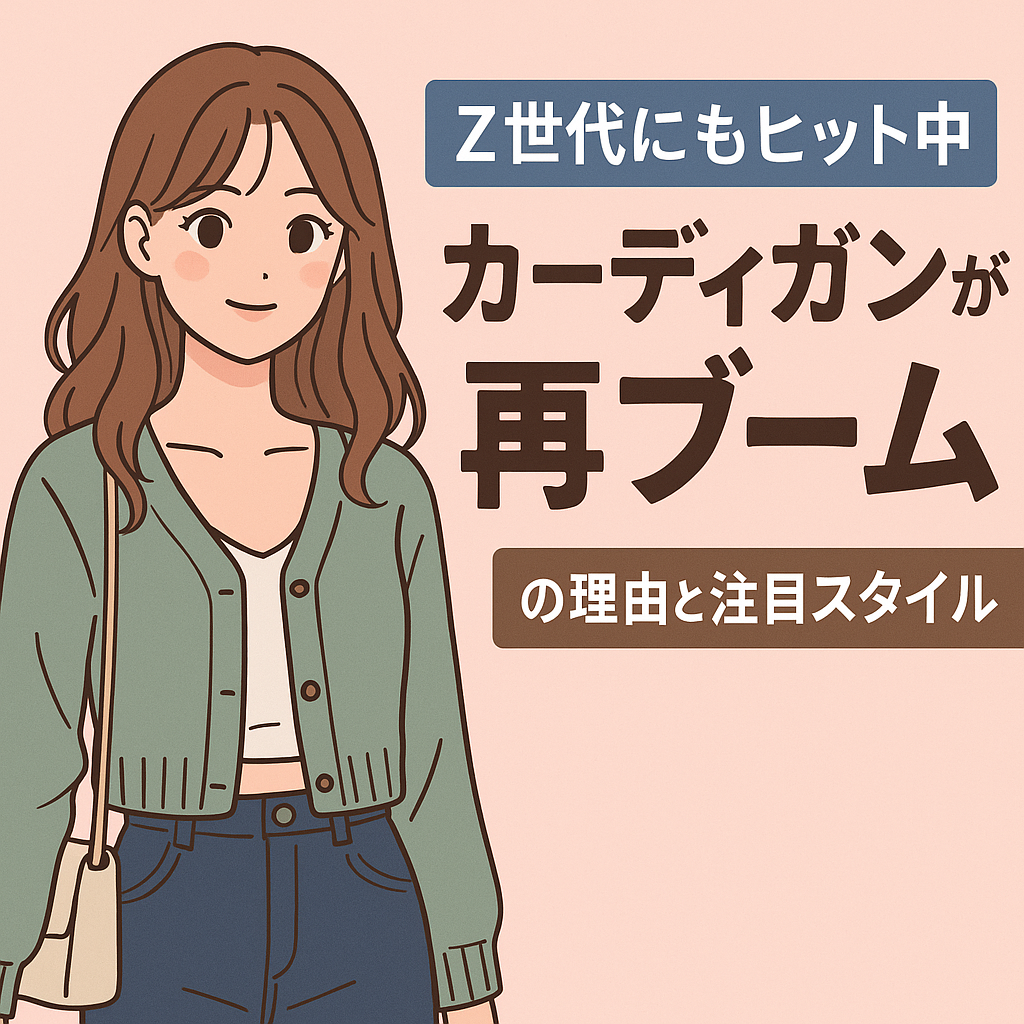 【Z世代にもヒット中】カーディガンが再ブームの理由と注目スタイル