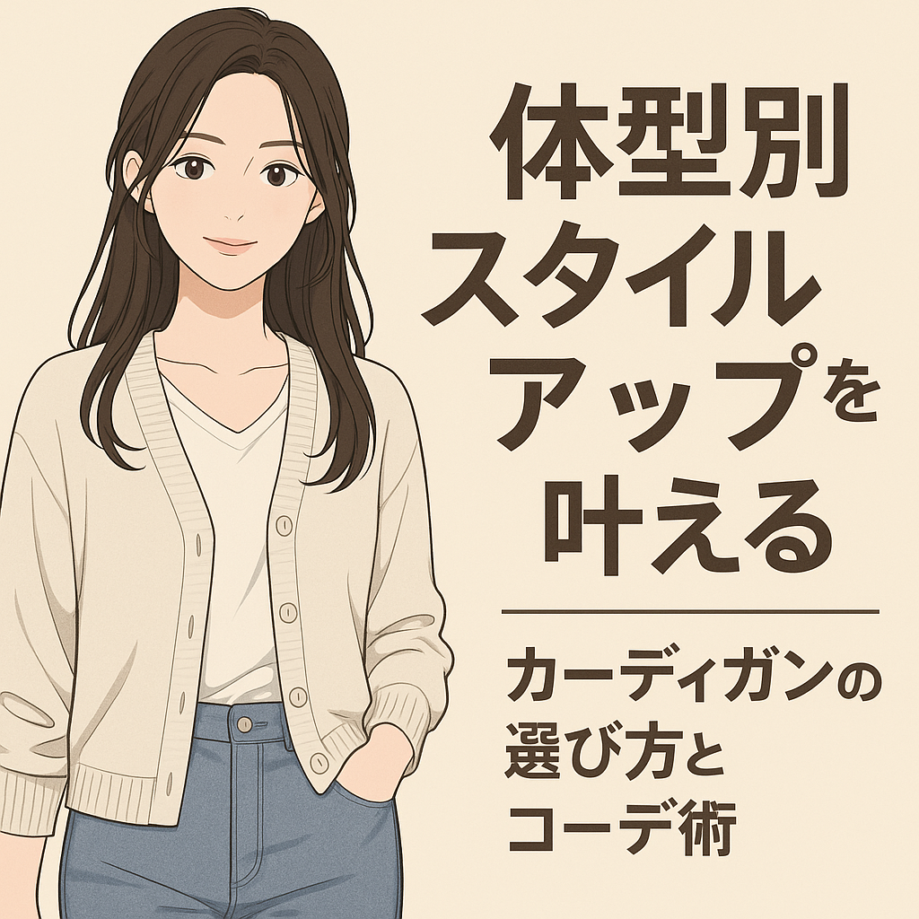 【体型別】スタイルアップを叶えるカーディガンの選び方とコーデ術！