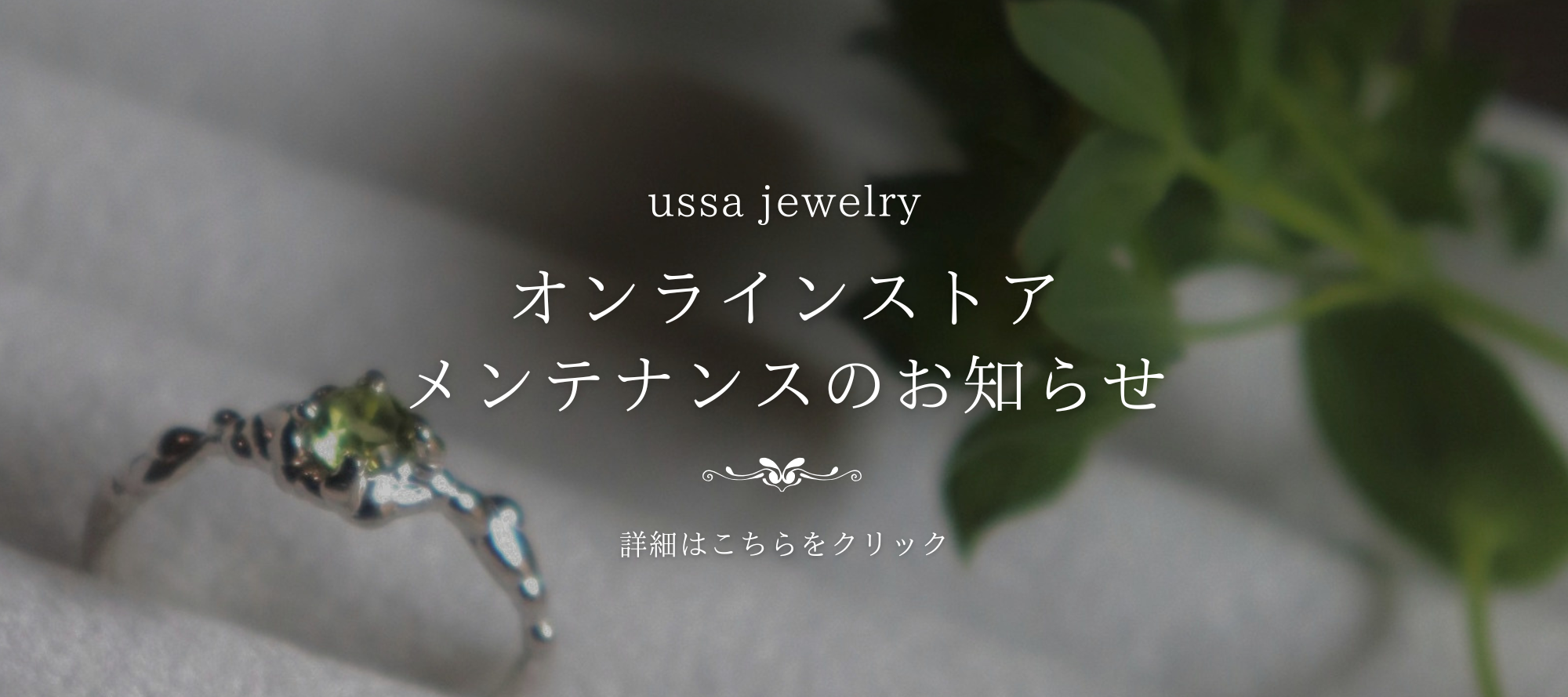 【オンラインストア】メンテナンスのお知らせ