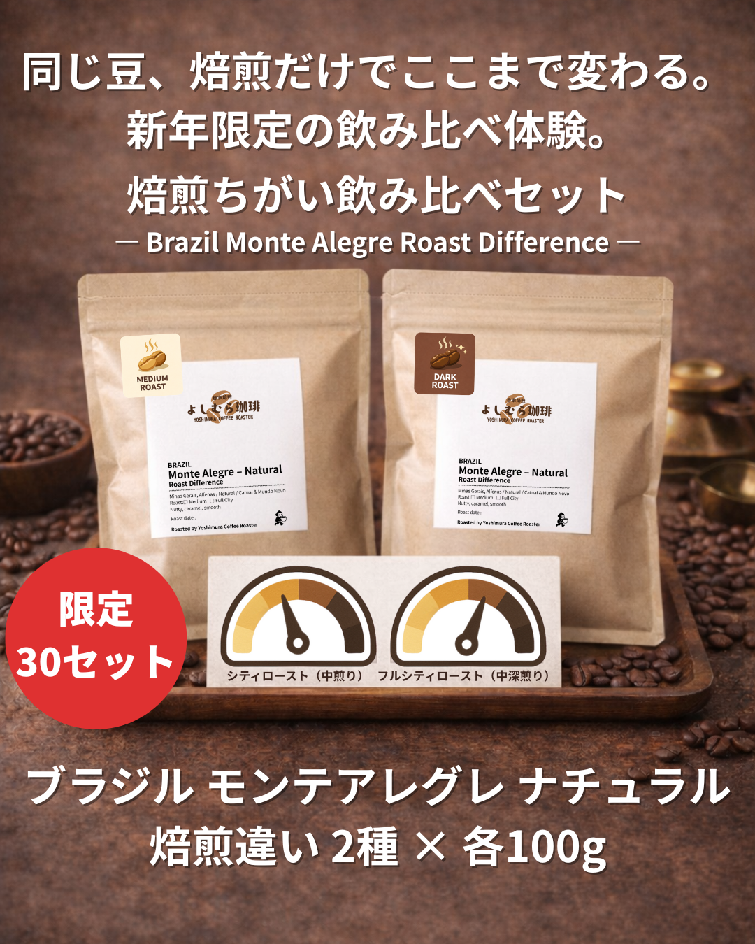 新年限定|焙煎ちがい飲み比べセットについて