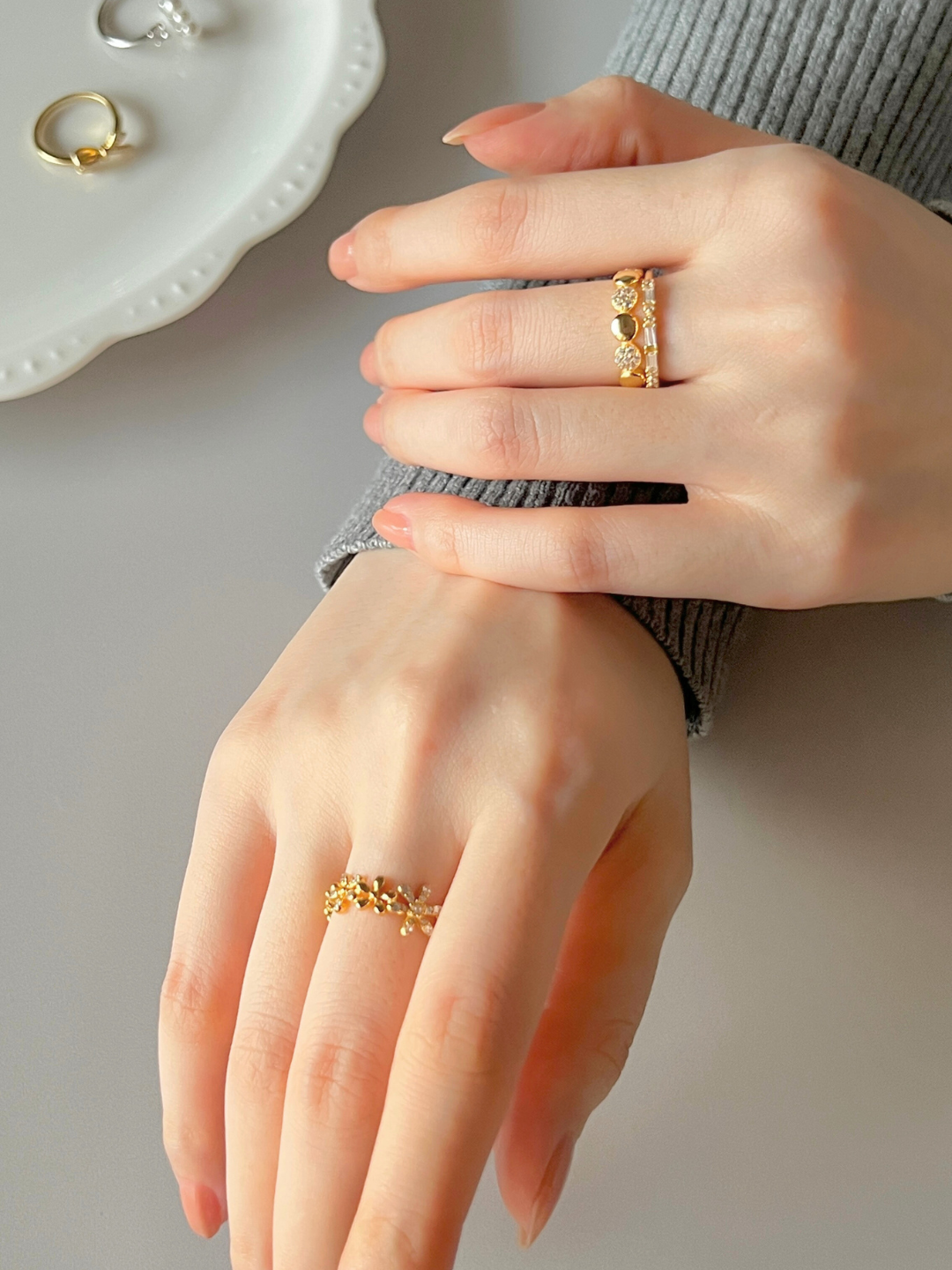 Ring Styling #07 【静かなきらめきを、重ねて】