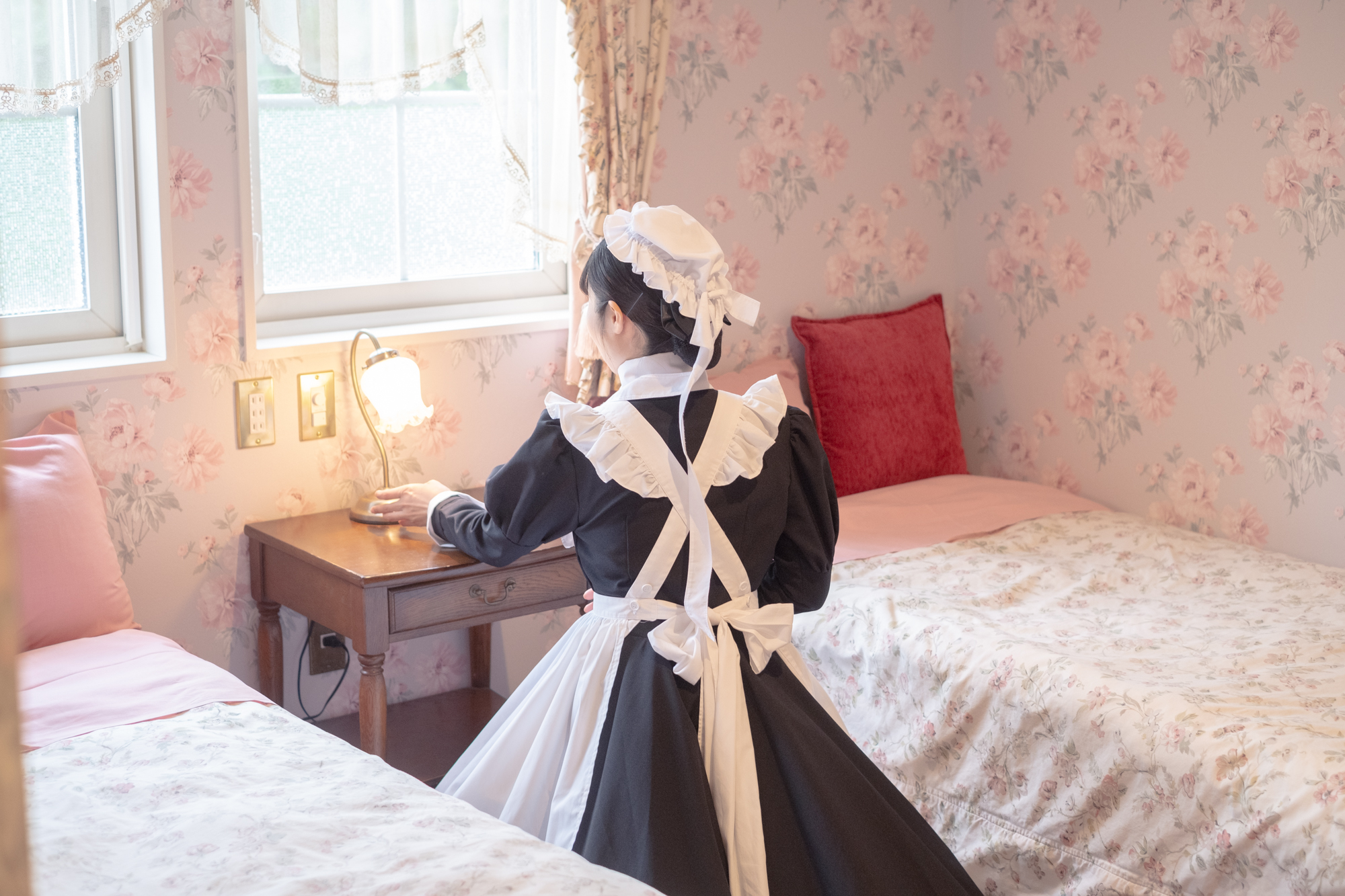 秋のお屋敷でくつろいで
