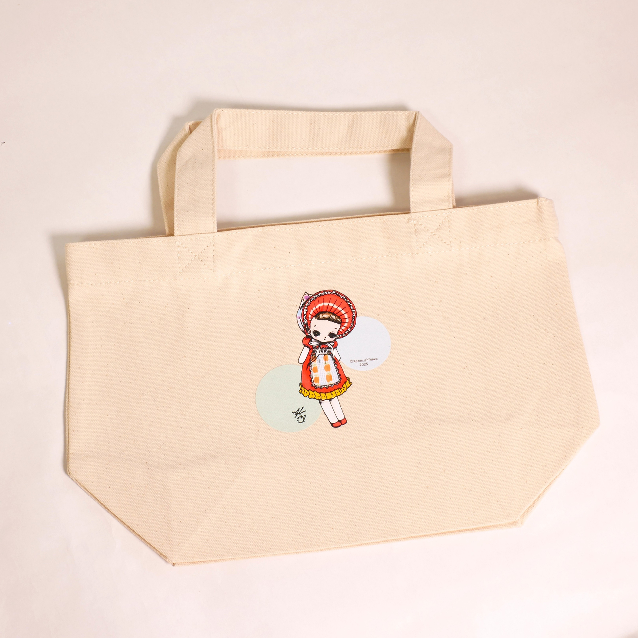【お知らせ＋グッズ紹介】リンゴ姫イラストランチトート
