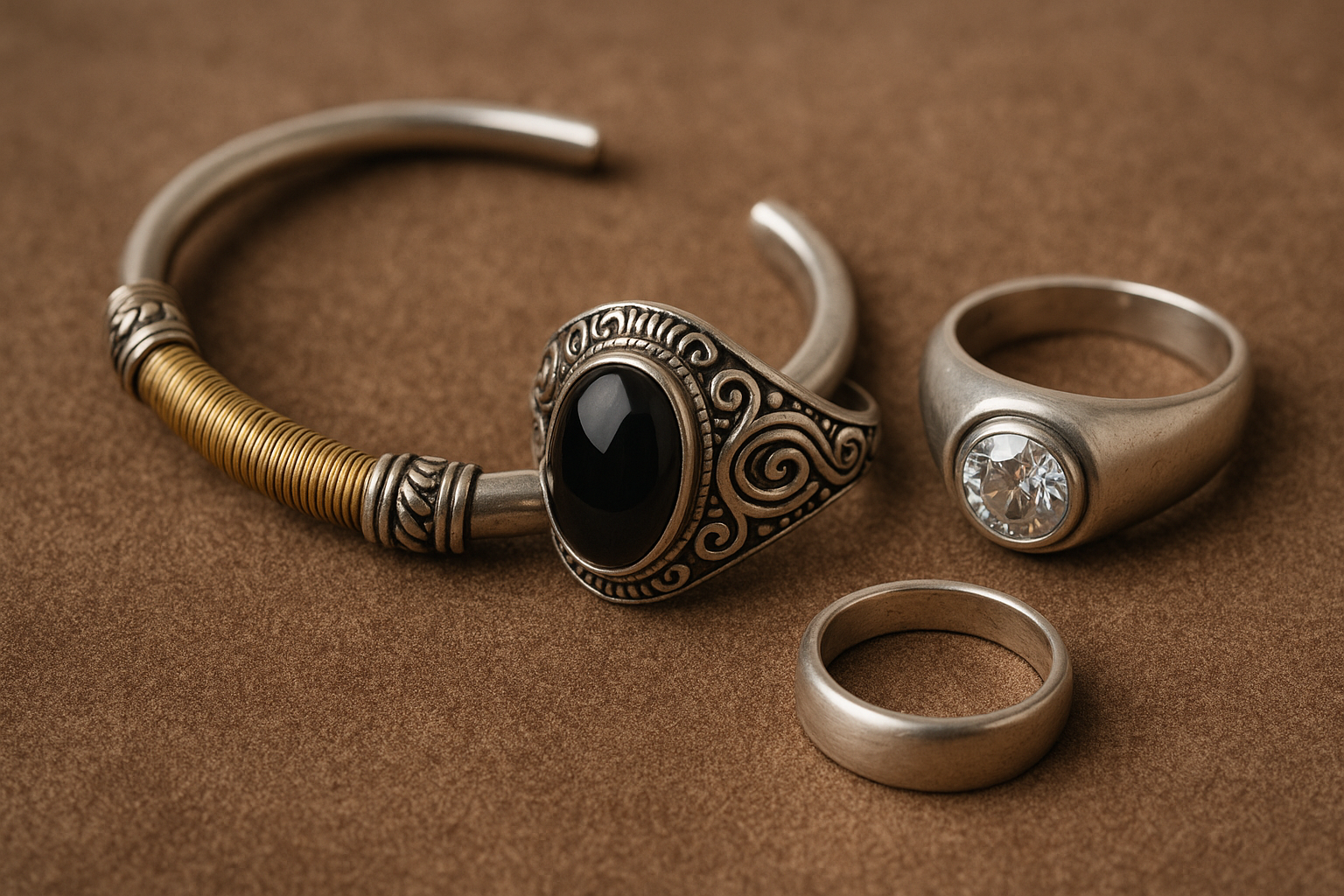 シルバーと相性の良い他素材｜レザー・天然石・ゴールドとの組み合わせ術