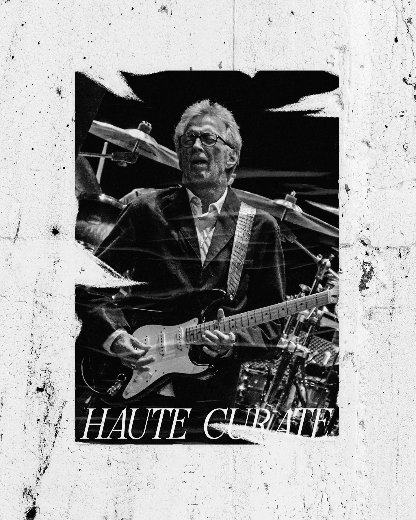 エリック・クラプトンのフォトTシャツ(ブラック)を発売