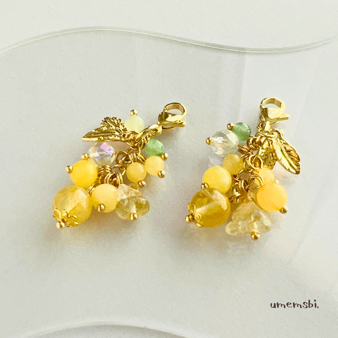 🌼 陽だまりミモザ天然石チャーム 販売スタートのお知らせ 🌼