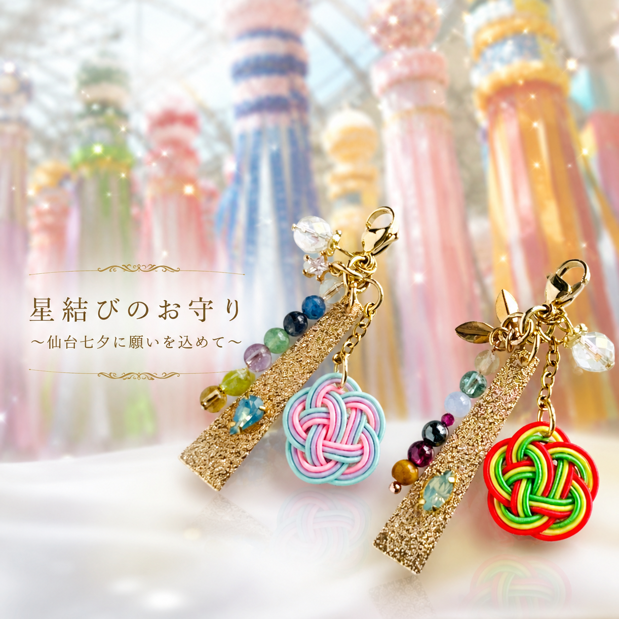 🎋「星結びのお守り 〜仙台七夕に願いを込めて〜」販売終了間近のお知らせ。