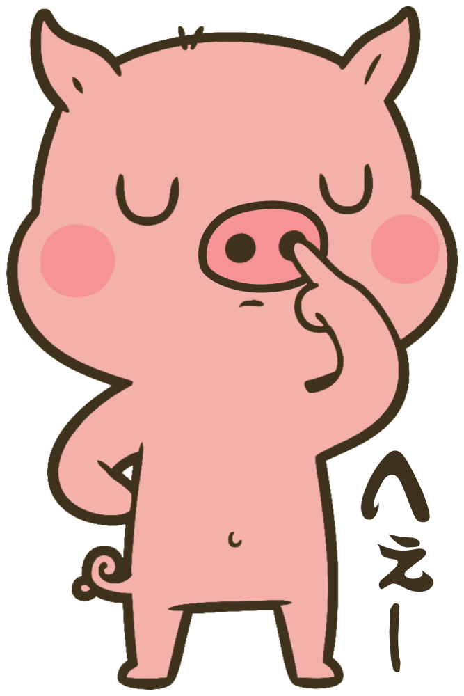 【へぇ～】太々しい態度の子ブタのホジホジ｜クスッと笑えるユニークデザインTシャツ＆パーカー新登場！