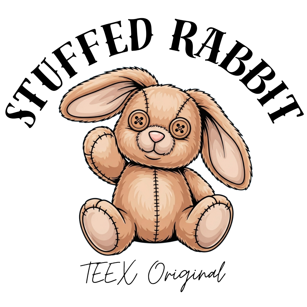 【TEEX Original】ふわふわ手触り？レトロ可愛い「Stuffed Rabbit」Tシャツで