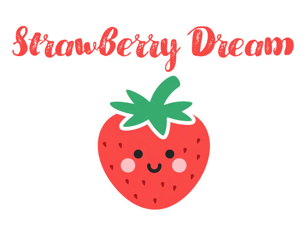 あなたの日常に甘い夢を！「Strawberry Dream」Tシャツで心ときめく毎日を