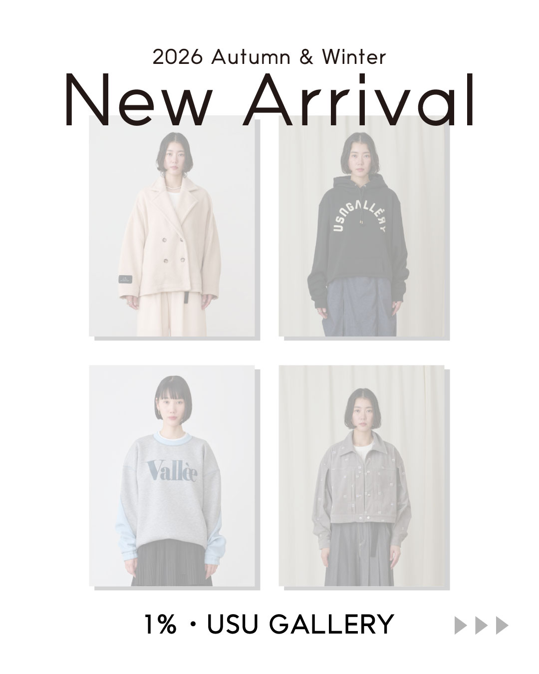New Arrivals| 1%・USU GALLERY