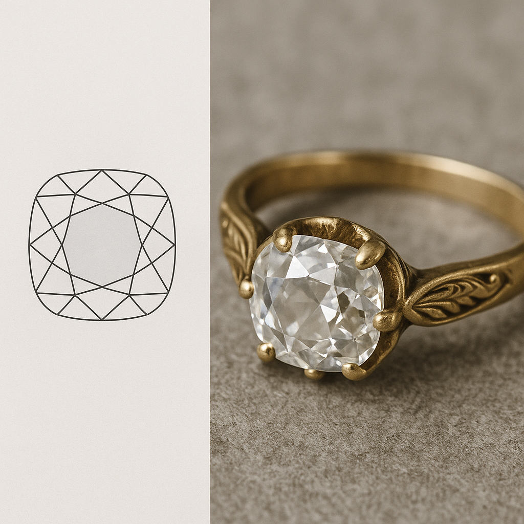 💎 オールドマインカットとは？ ― アンティークに息づくダイヤモンドの輝き