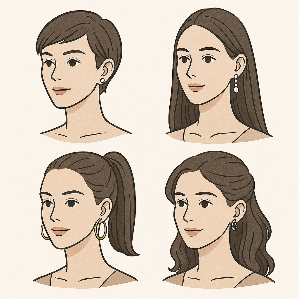 鏡を見る前に知りたい“ピアスと髪型の相性” ～小さなジュエリーで印象が変わるコツ～