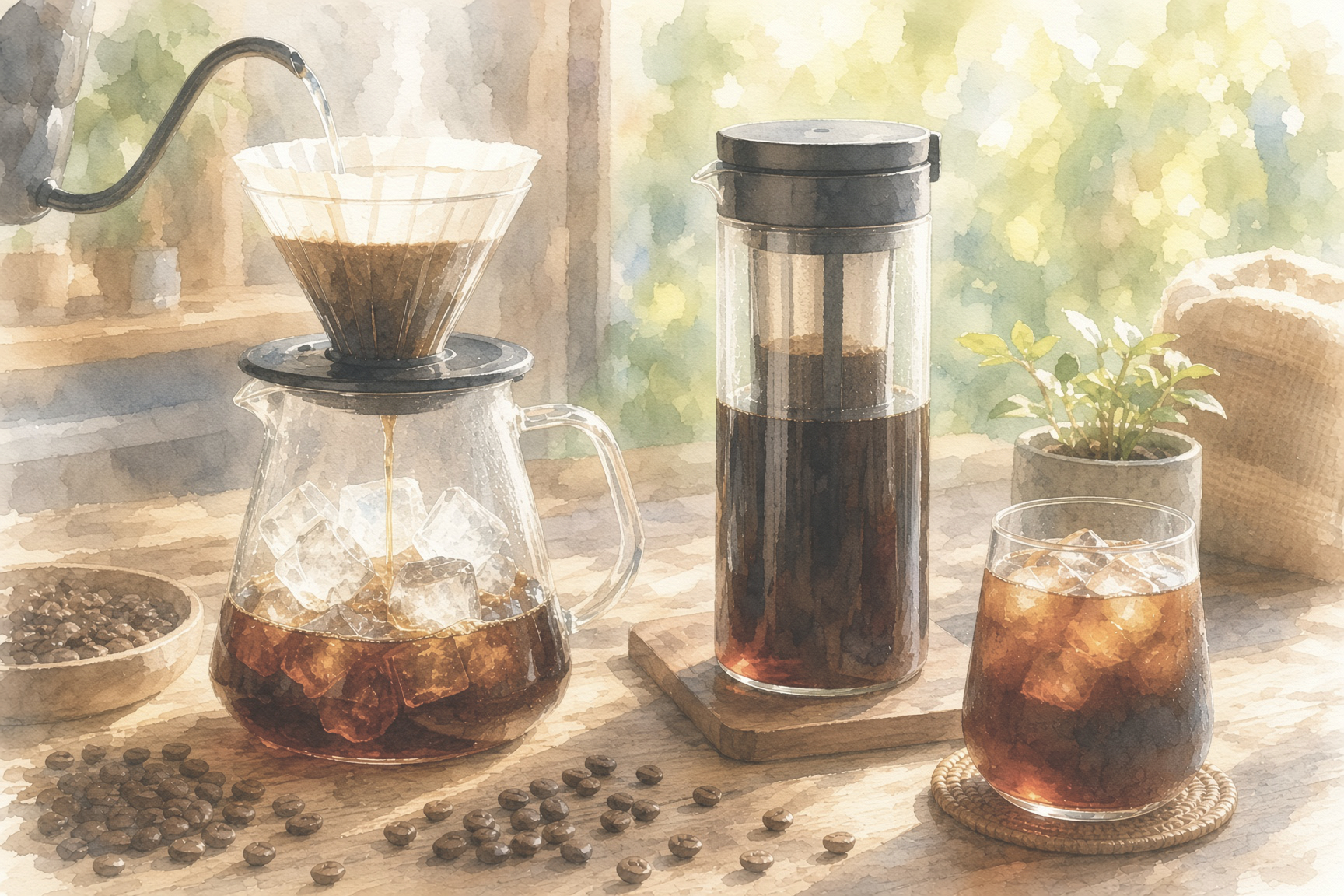 急冷式と水出し、どっちが美味しい?コーヒー専門店が違いとおすすめの淹れ方を解説