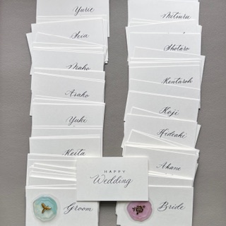 オーダーの流れ〜席札編