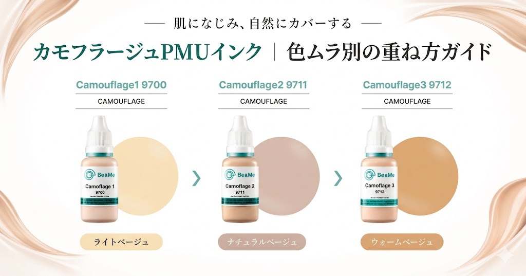 カモフラPMUインク|色の組み合わせと順番
