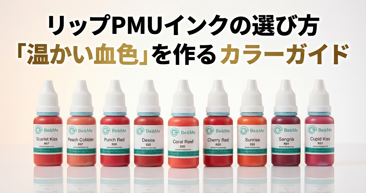 リップPMUインクの選び方｜「温かい血色」を作るカラーガイド