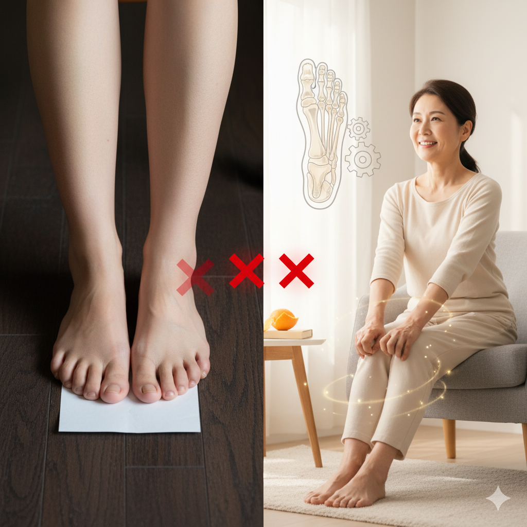 「最近つまずきやすくなった?」は足裏からのSOSサイン!自宅でできる簡単“足指グーパー”体操とは?