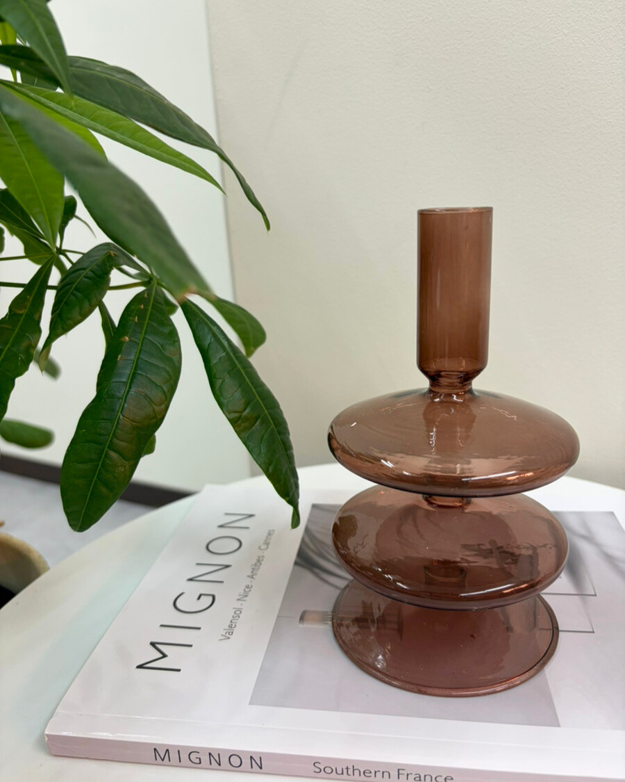 【レトロノスタルジックな花瓶】“絵になる”ガラスベース🌷