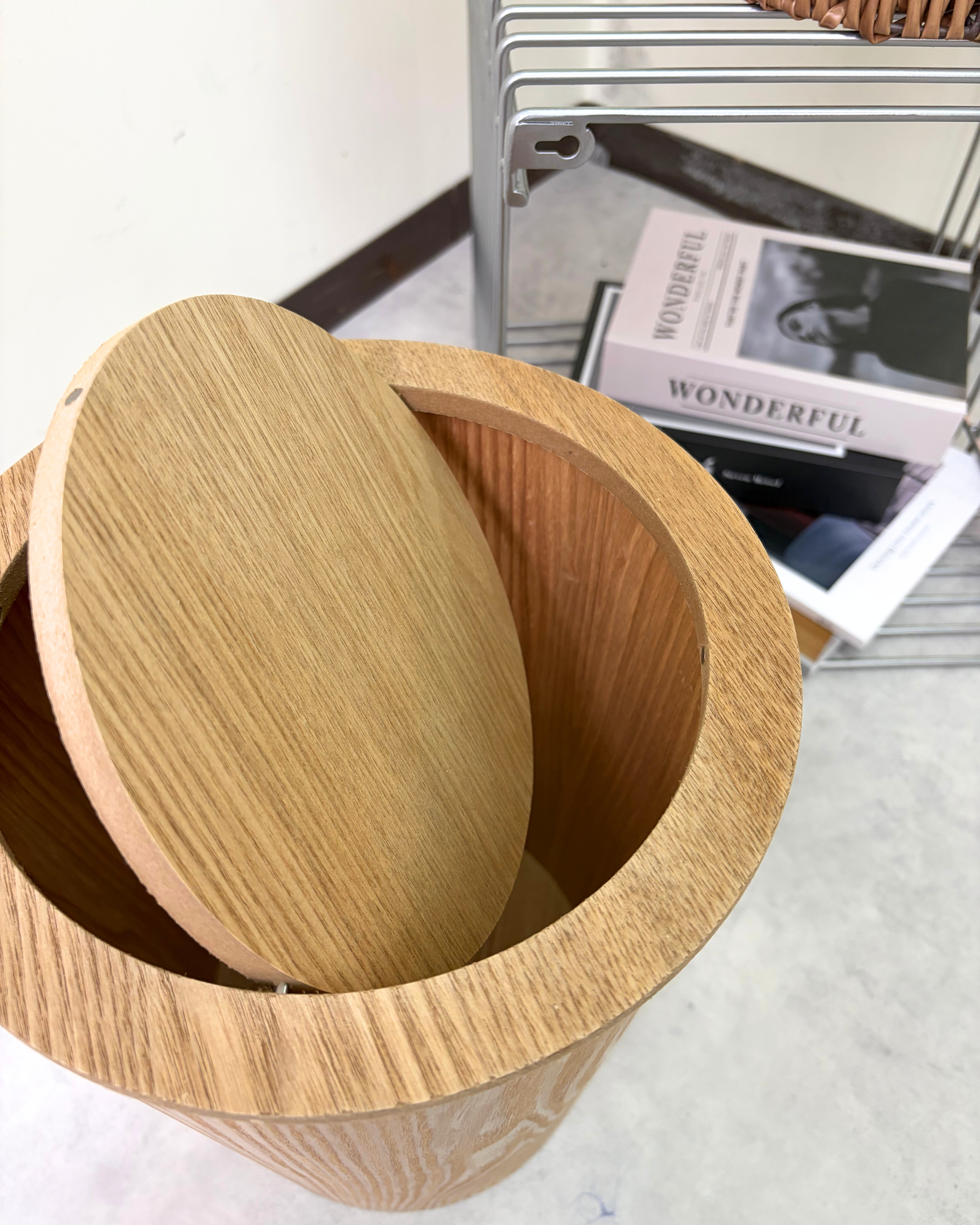 【ウッドダストボックス】生活感がイッキに消える!インテリアダストボックス🗑️☆*:.。.