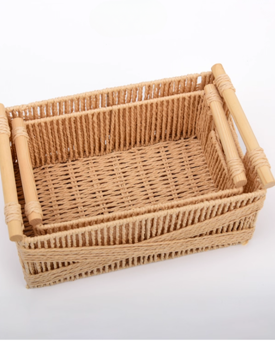 【ナチュラルウィーブバスケット】年末の整理整頓に絶対あり★