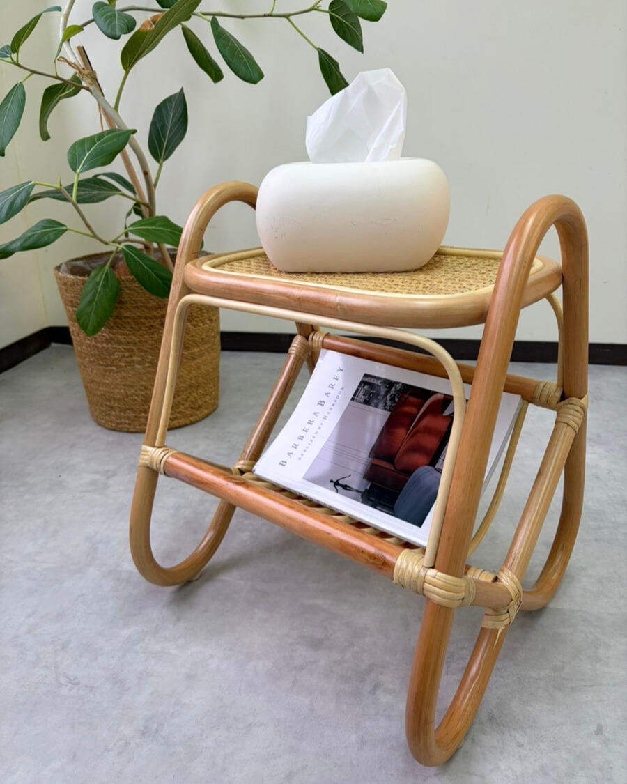 【ラタンマガジンラック】自然素材使用したデザイン性と機能性を兼ね備えたラック🌈