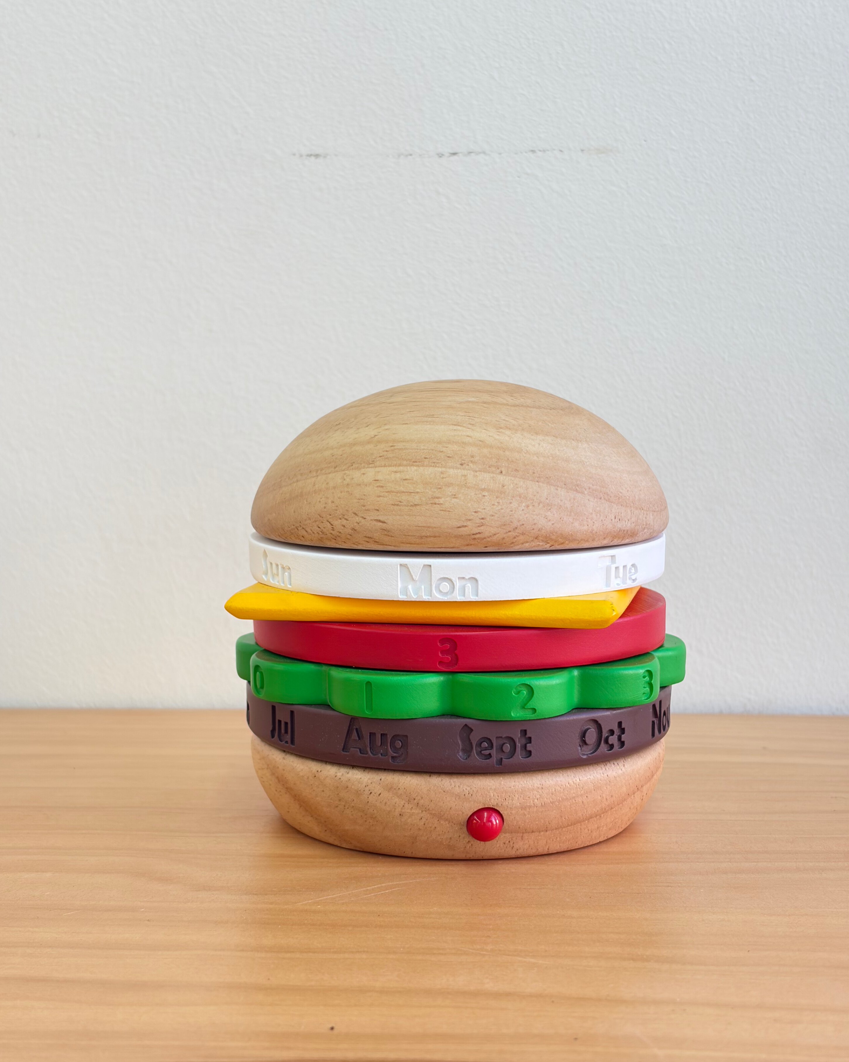 【ハンバーガー万年カレンダー】まるで本物？！絶対目が引くカレンダー🍔