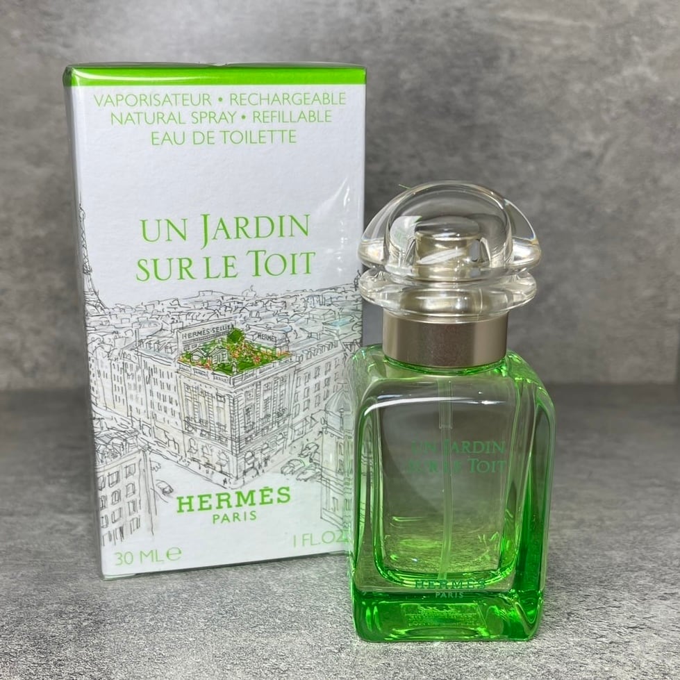 フォーブル・サントノーレ通り24番地のパリの屋根の上に小さな楽園。「屋根の上の庭」