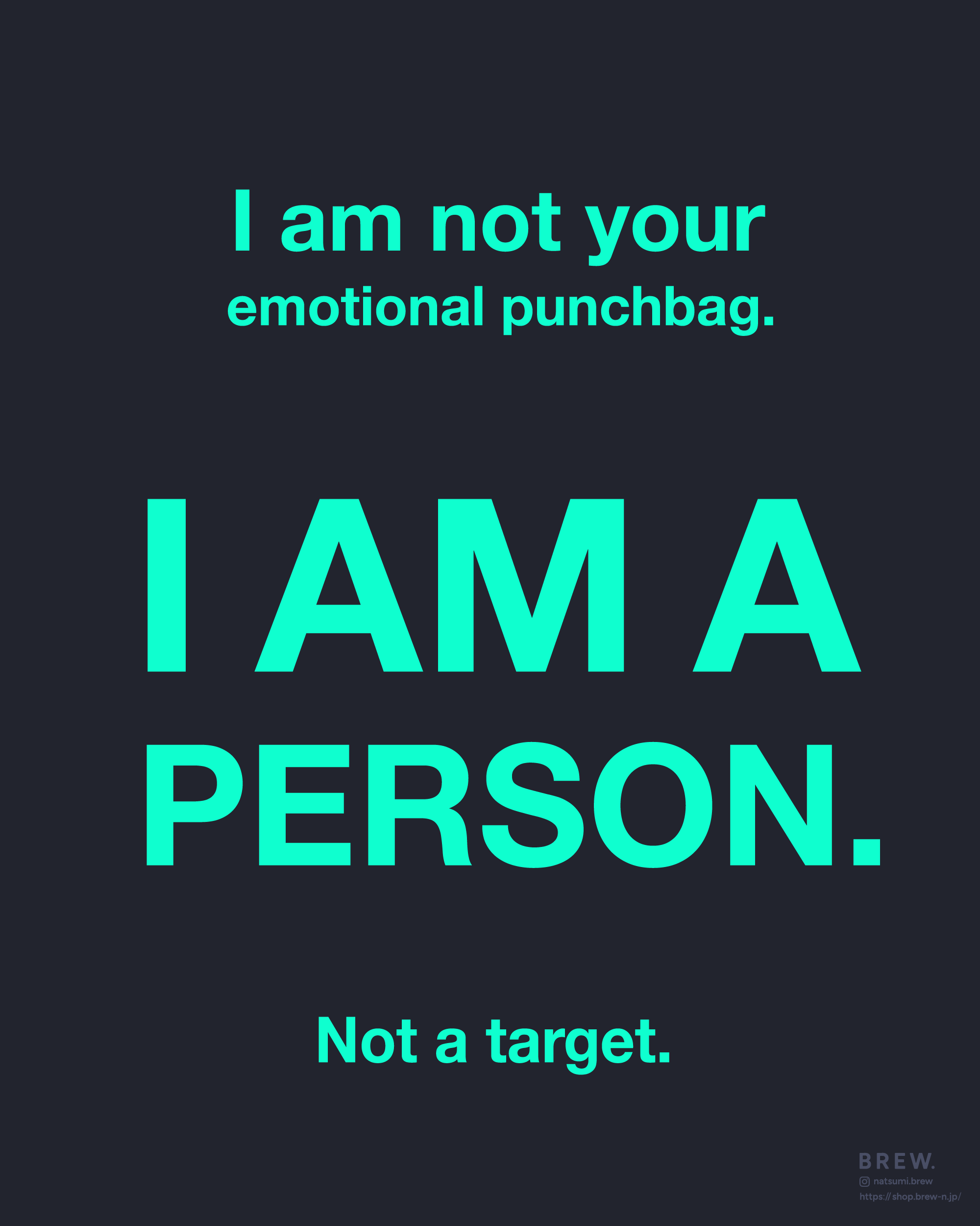 私は一人の人間だ ⎯ I AM A PERSON