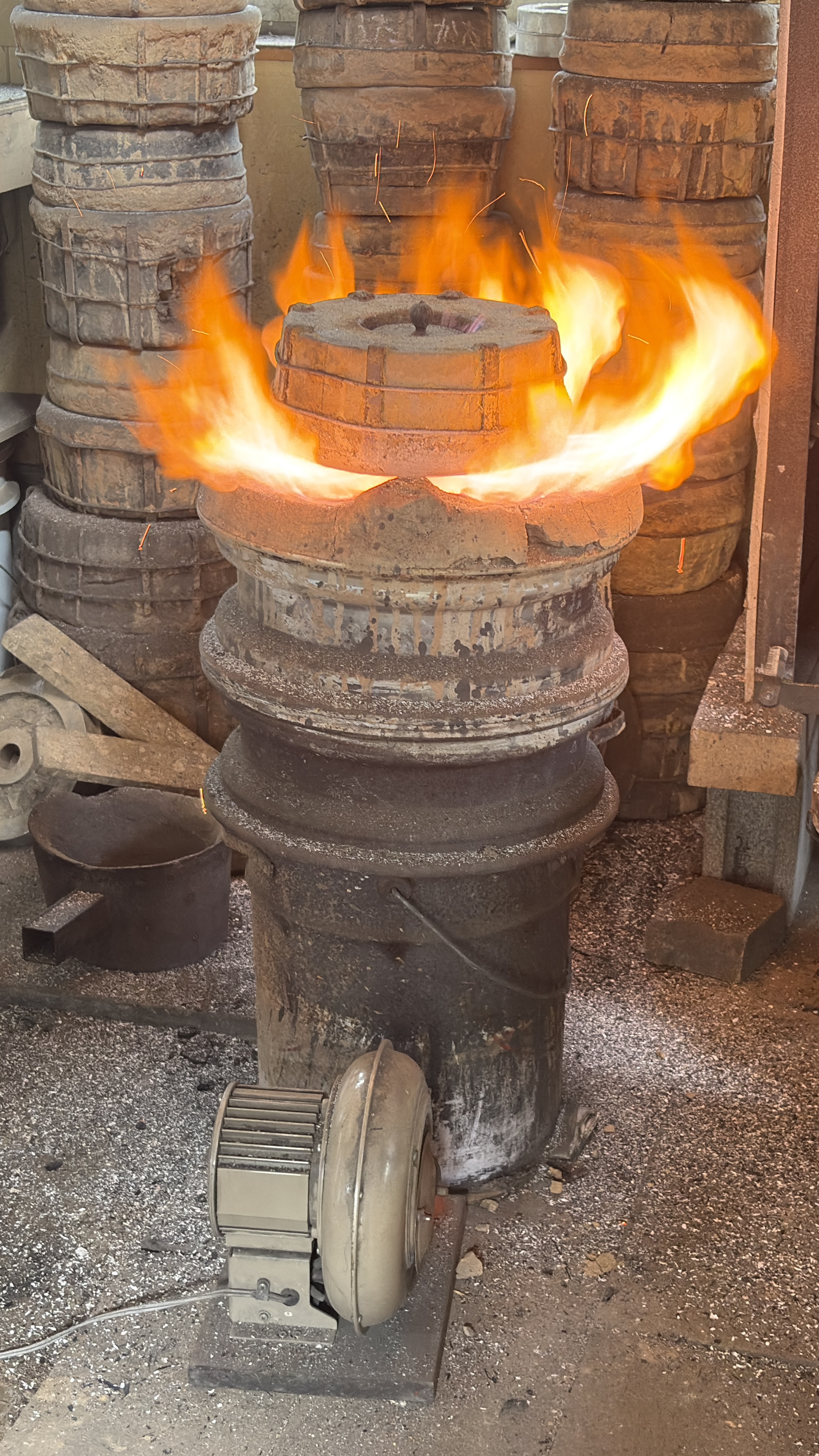 鋳型の焼成