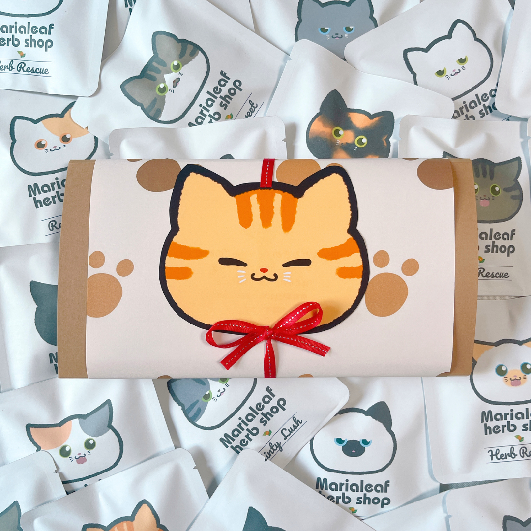 茶トラ猫パッケージで贈る、特別なハーブティーギフト