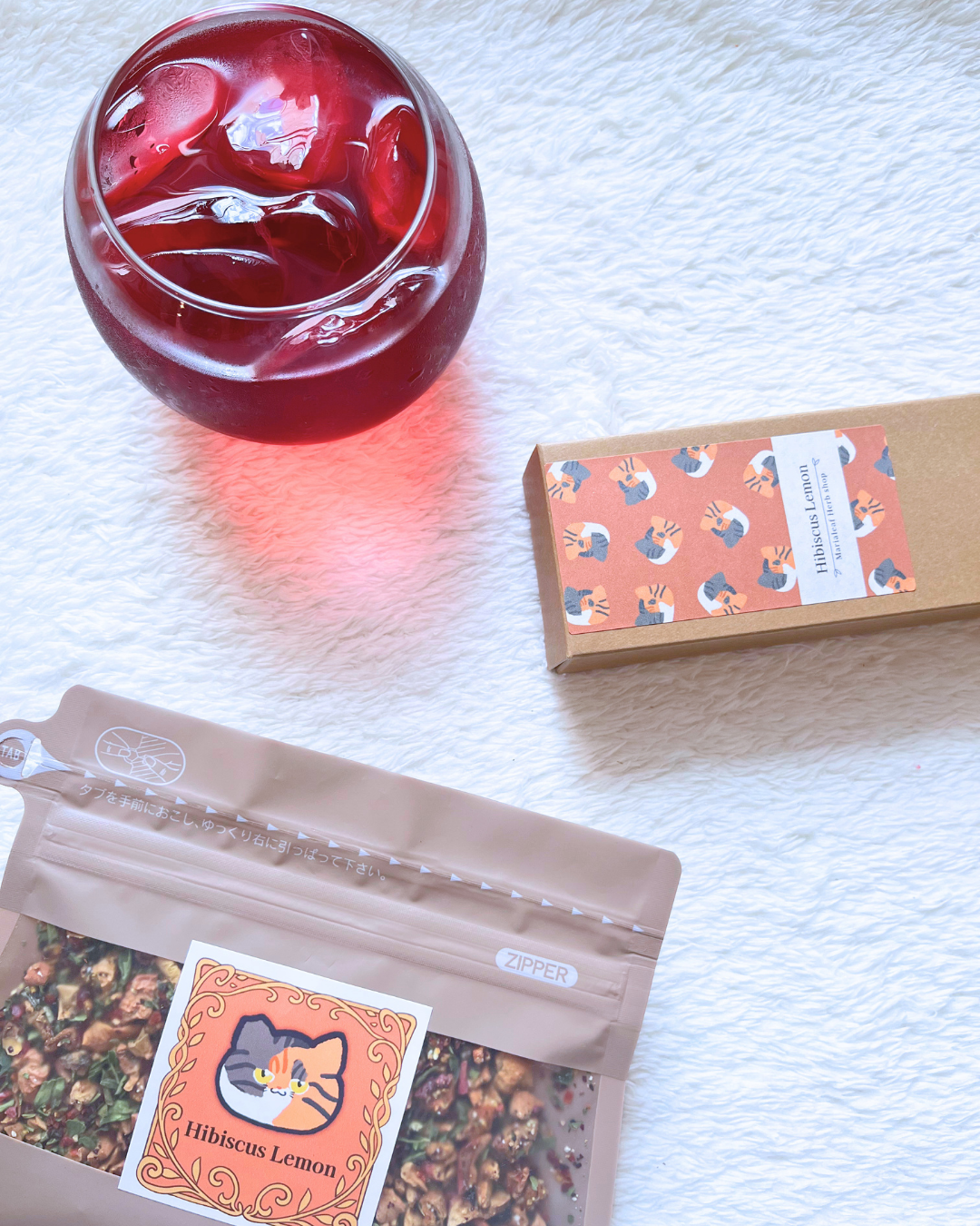 麦わらねこモチーフブレンド「Hibiscus Lemon」って?