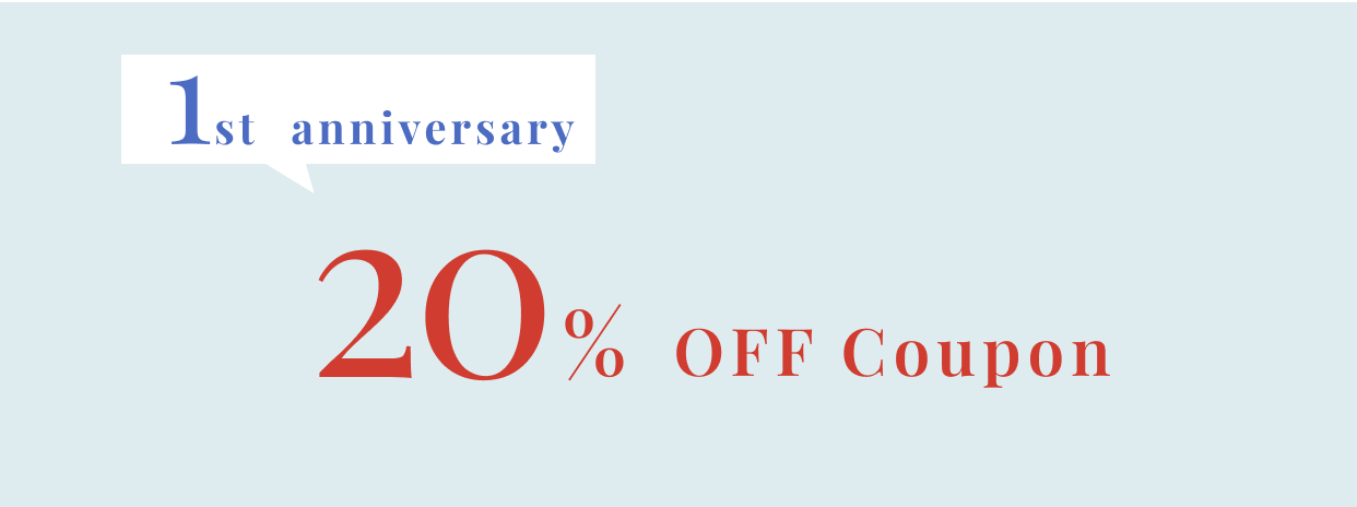 Samedi France 1周年のご挨拶と、20%OFFクーポンのお知らせ