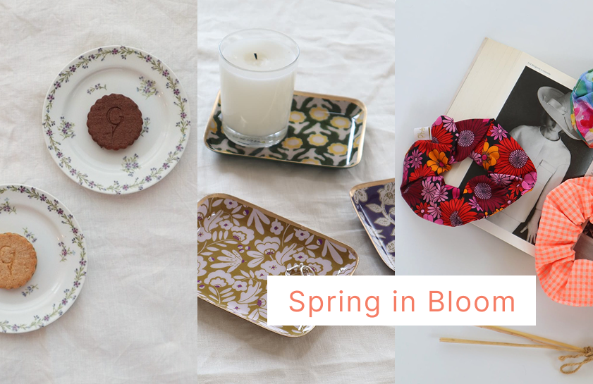 花柄で、やわらかな春を迎える🌸