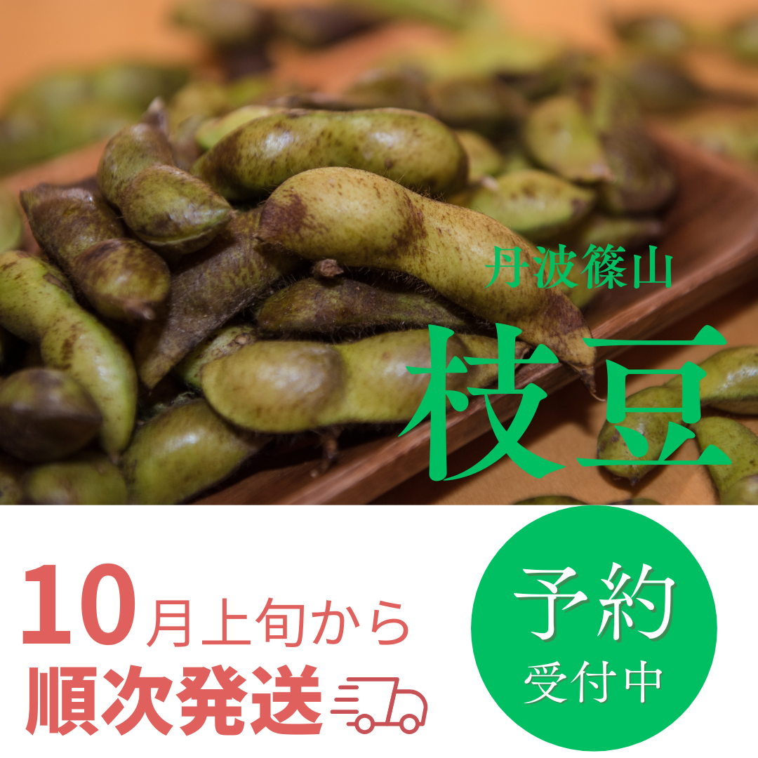 丹波栗・黒大豆枝豆、予約販売開始!!