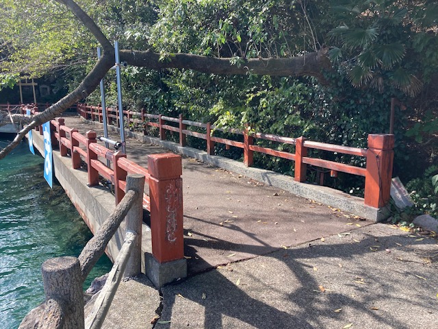 あわしま橋(通称:赤橋)の修繕作業中間報告