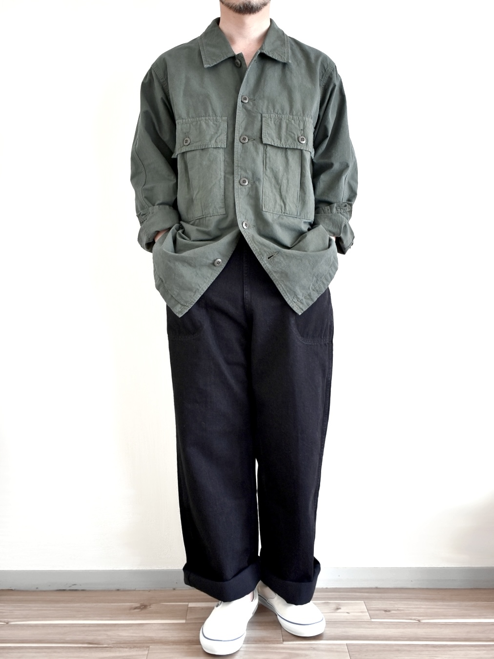 【STYLING】ミリタリーシャツコーディネート