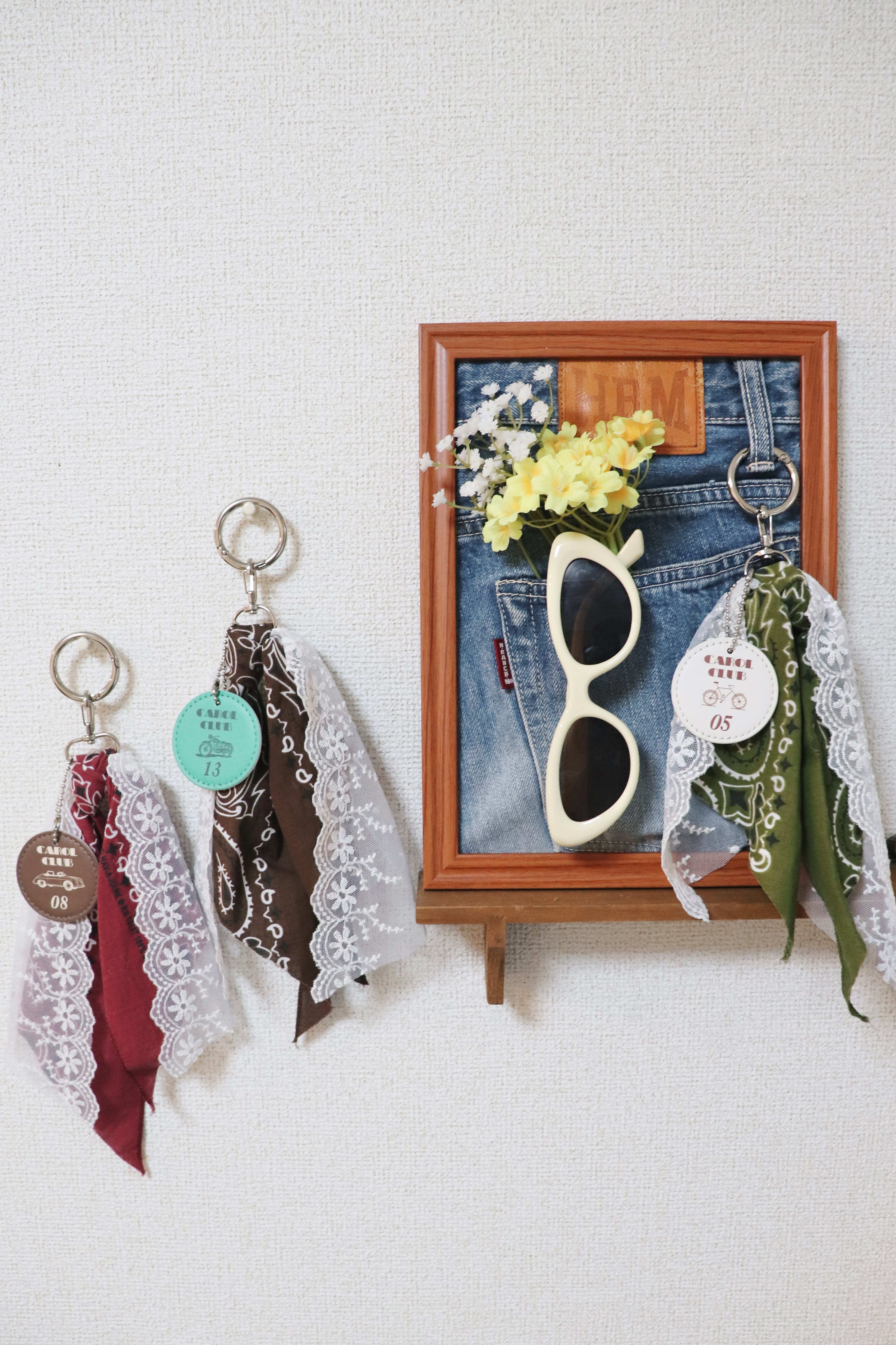 バンダナレースキーチャームが発売されました♡