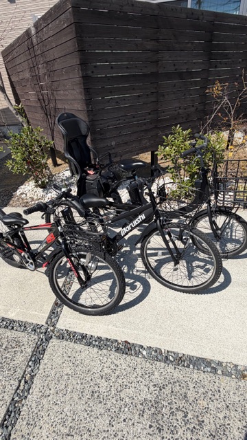 3台の自転車の点検をさせていただきました。