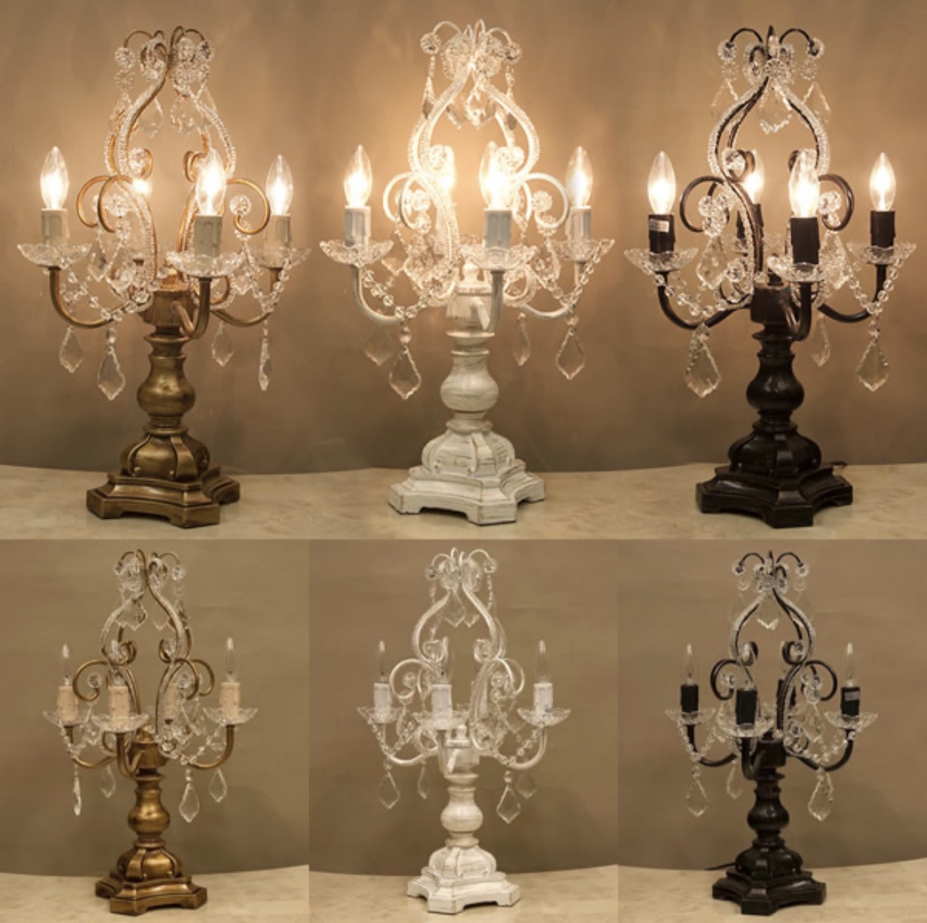 お部屋が一瞬で華やぐ「クリスタル3灯シャンデリアランプ」