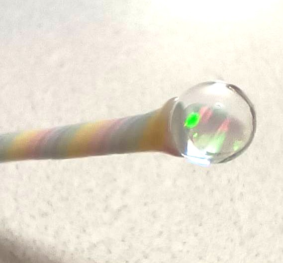 ラメインクを混ぜるマドラーの開発中