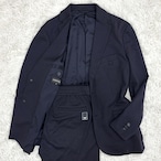 EMPORIO ARMANI　スーツ上下　セットアップ　伸縮性あり　ダークネイビー　48/S
