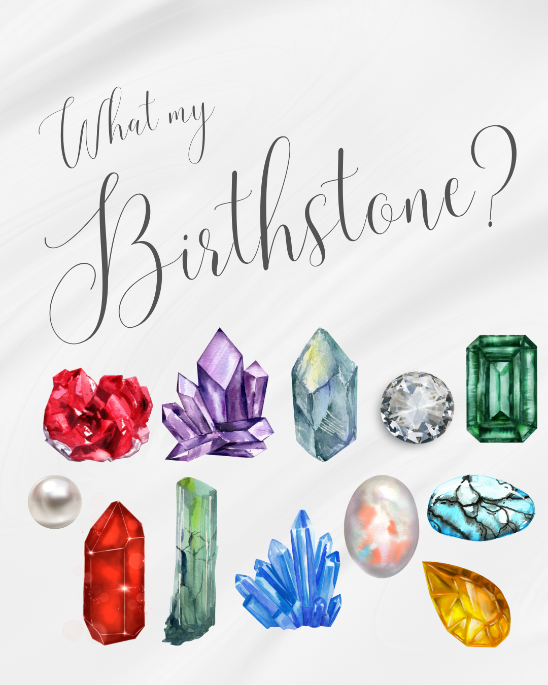 石言葉で巡る – あなたを彩る12ヵ月の天然石