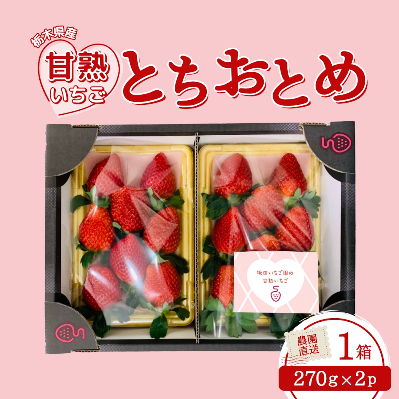 「甘熟とちおとめ」「甘熟とちおとめ＆ミルキーベリー　食べ比べセット」注文受付は3/20（金）まで