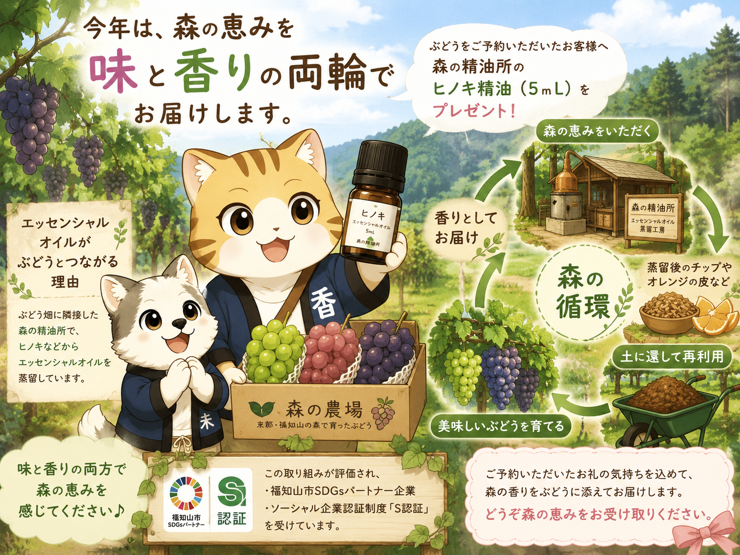🍇 今年は「森の恵み」を、味と香りでお届けします。