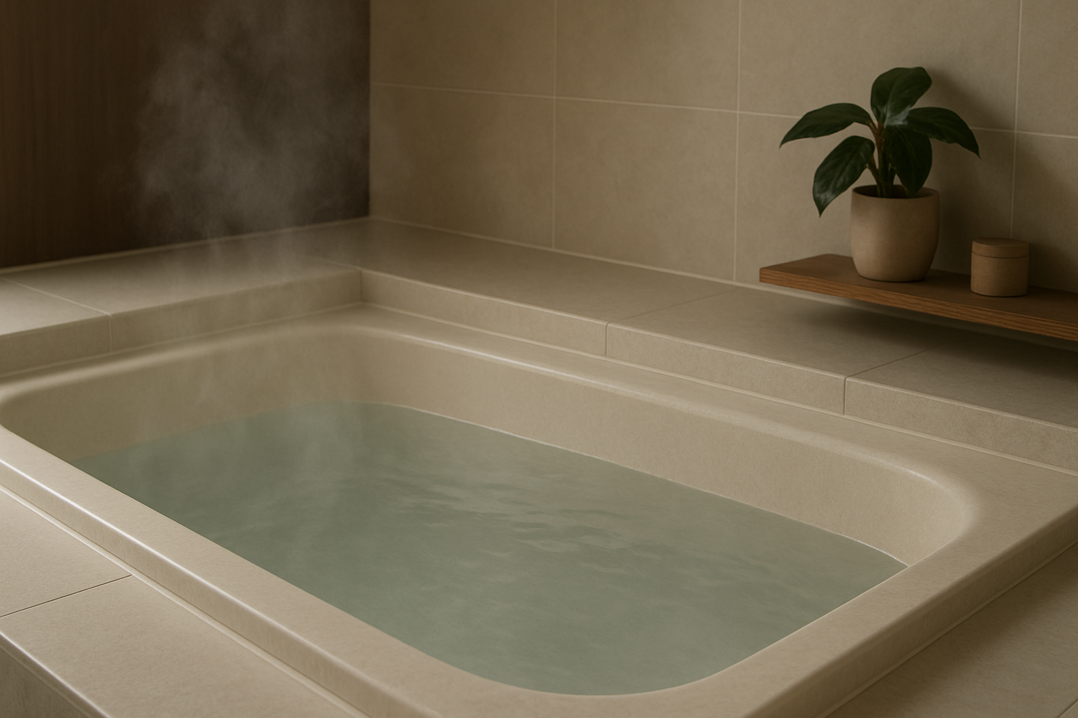 お湯のベールで肩こり解消！極楽かた〜ゆで叶う入浴効果